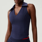 Sleeveless Fitness Yoga Shirt Women Summer Slim Fit V-Neckline Gym Running Top Breathable Quick Dry Sportswear Workout Clothes