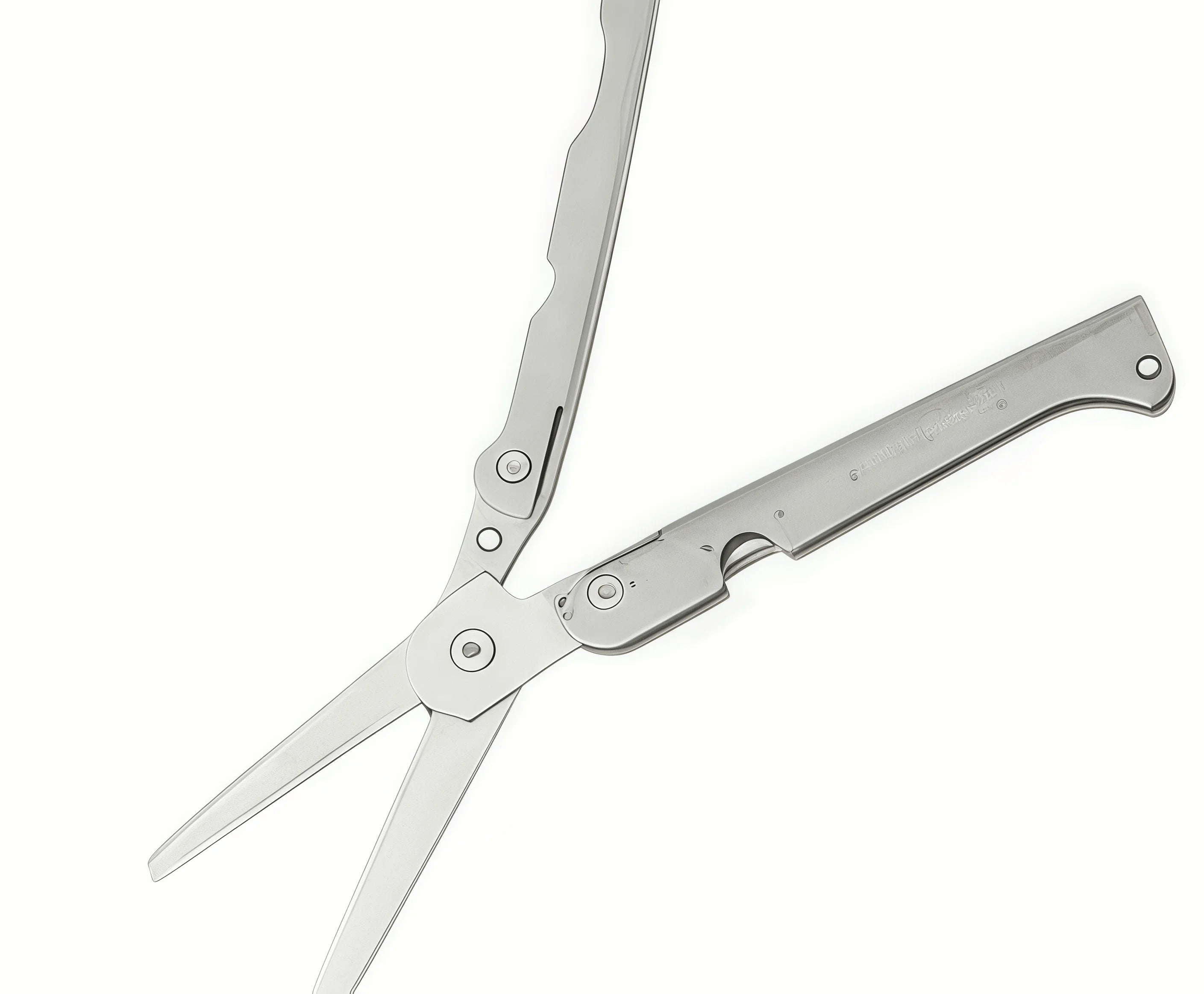 Portable Folding Stainless Steel Scissors, Multifunctional Outdoor Tool for Camping, Hunting and Fishing Survival Gear