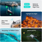 [EU STOCK] DJI Mini 4 Pro Mini Drone with 4K HDR Video Camera 34 Minutes Flight Time 20km Max Video Transmission Range New Original C0