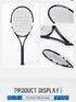 ALPSPORT Carbon Fiber Tennis Racket T800 18K-Professional Grade with Bag&Strap Lightweight Training Racquet for Adults Men&Women