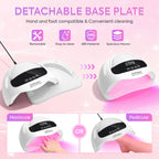 DianaBeauty UV Nail Lamp Portable Nail Dryer with Touch Screen Professional Manicure Lamp with Smart Sensor and Handle Nail Tool