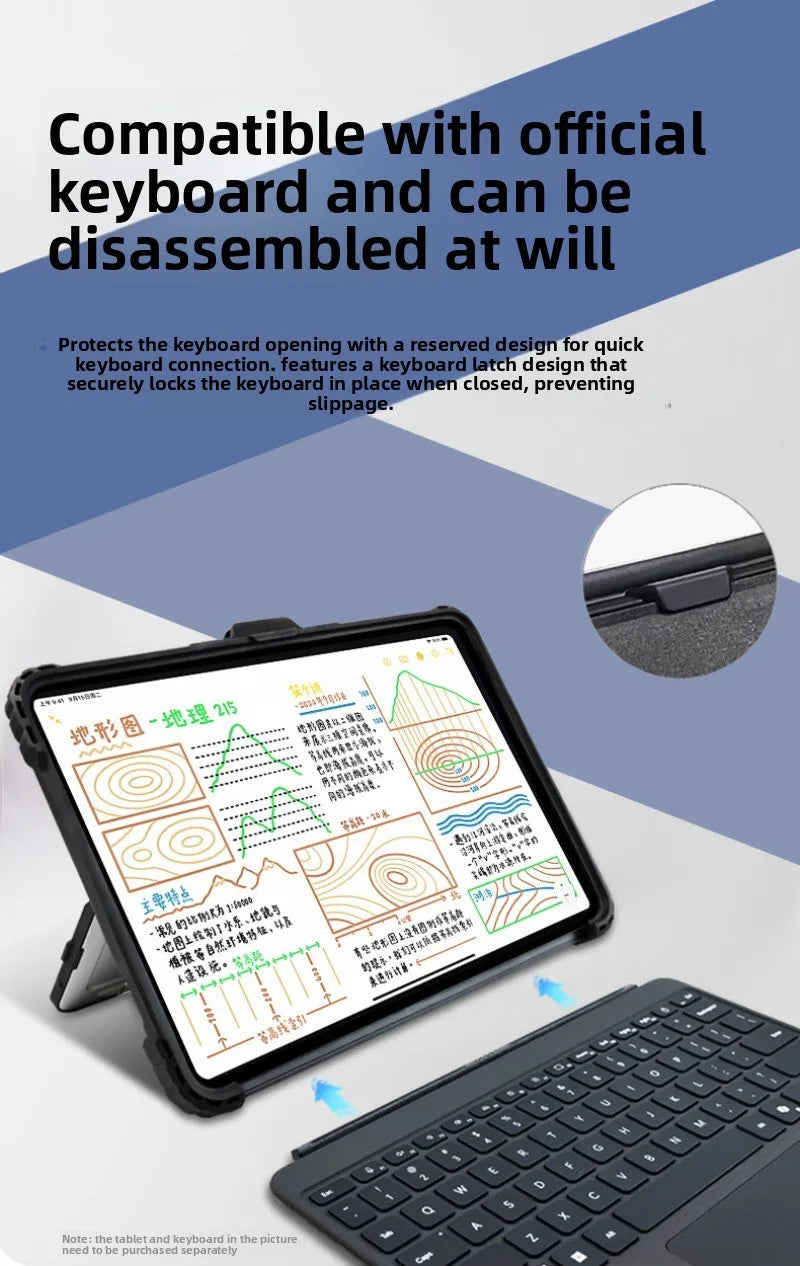 Acrylic Transparent Protective Case for 12 Inch Microsoft SurfacePro12 Tablet (2025) – Shockproof, Anti-Drop,with Shoulder Strap