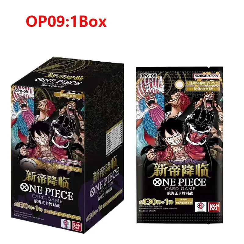 Bandai One Piece TCG OP01-OP13 Card Game Romance Dawn Chinese Version TCG Booster BOX Collection Cards Kids Toys Birthday Gift