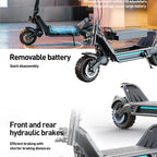 JOYOR E6-S Adult Electric Scooter 3200W Motor 60V31.5AH Battery Off-road EScooters NFC Unlock Hydraulic Brake Foldable E-Scooter