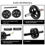 AB Roller Wheel for AB Roller Workout Equipment AB Roller With Knee Pad AB Roller Wheel with Resistance Bands AB Roller Workout