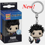 NEWest Arrival FUNKO with Box Keychain Black Clover Asta Noelle Yami Vinyl Action Figure Keychain Collectible Model Toy