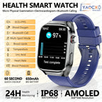 2026 New Nursing Grade Uric acid Blood lipids Smart Watch Men ECG+PPG Blood Pressure Heart Rate Bluetooth Call Health Smartwatch