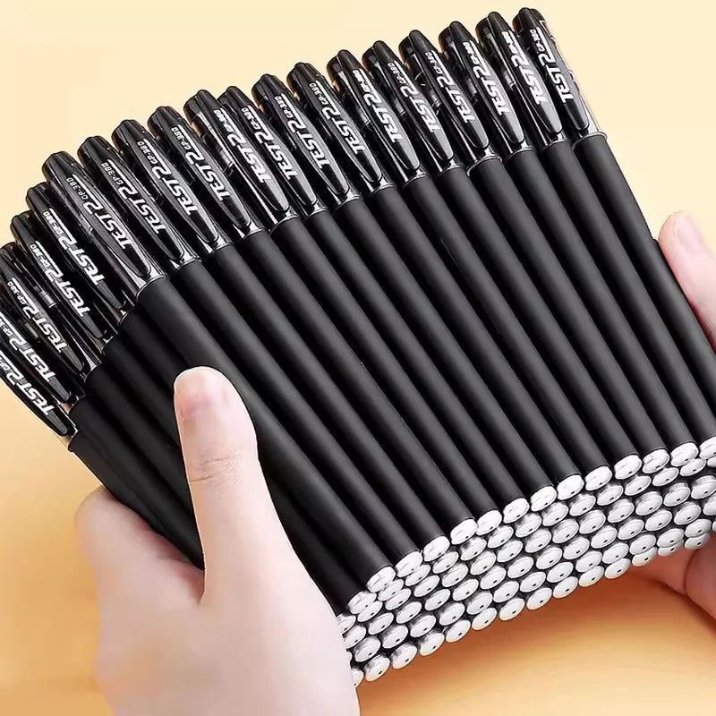 Gel Pens Set 0.5mm Black Blue Red Refill Gel Pen Bullet Tip School & Office Supplies Stationery Kawaii Accessories Stationery