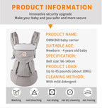 Egobaby Omni Breeze Baby Carrier All Carry Positions Breathable Mesh with Enhanced Lumbar Support & Airflow (7-45 Lb)
