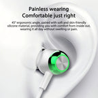 EARDECO TypeC/3.5mm Wired Headphones with Mic Volume Control Music Headset with Bass Phone Earphones for Samsung Huawei Xiaomi