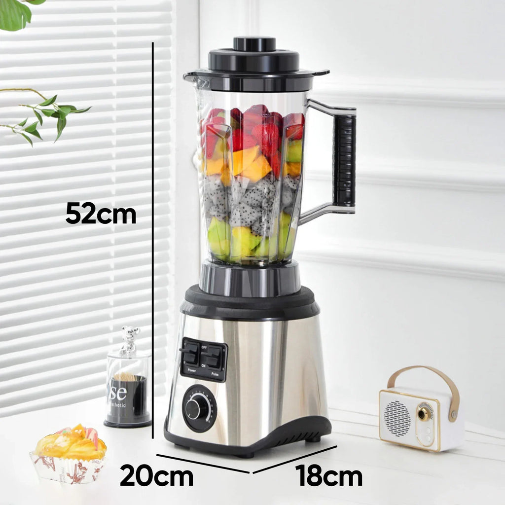 3-in-1 Powerful Table Blender Mixer Juicer Smoothie Maker 0.5/1.5/2.5L 3Container Food Processor Blender Mixer for Ice Nut Fruit