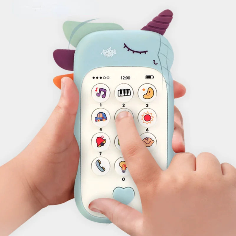 Baby Phone Toy Music Sound Telephone Sleeping Toys With Teether Simulation Phone Kids Infant Early Educational Toy Kids Gifts Main image