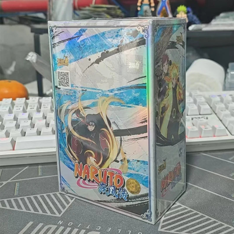 KAYOU Genuine Naruto Cards Box Anime Figure Card Booster Pack Sasuke Collection Flash Card Toy Birthday Christmas Gift for Kids