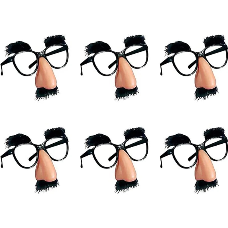 Novelty Glasses Funny Big Nose Glasses with Eyebrows / Mustache Halloween Birthday Parties Funny Photo Props