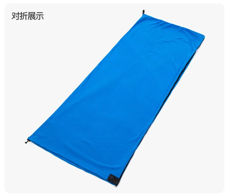 Portable Ultra-light Polar Fleece Sleeping Bag Outdoor Camping Tent Bed Travel Warm Sleeping Bag Liner Camping Sport Accessories