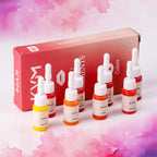 KVM 8 Colors 5ML Lip Tattoo Ink Microblading Inks Semi Permanent Makeup Pigment Tattoo Ink Body Art Lips Tint Tattoo Supplies