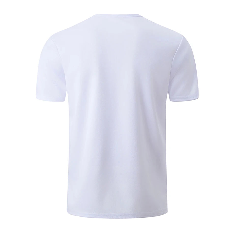 4/1 Pcs Men's Summer Multicolor Quick-drying Sports Short Sleeve Loose Breathable Fitness Running Badminton T Reflective Strip