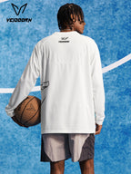 2025 Mens Quick Dry Workout T-Shirt Moisture Wicking Training Top Gym Fitness Long Sleeve Running Basketball Tee Athletic Wear