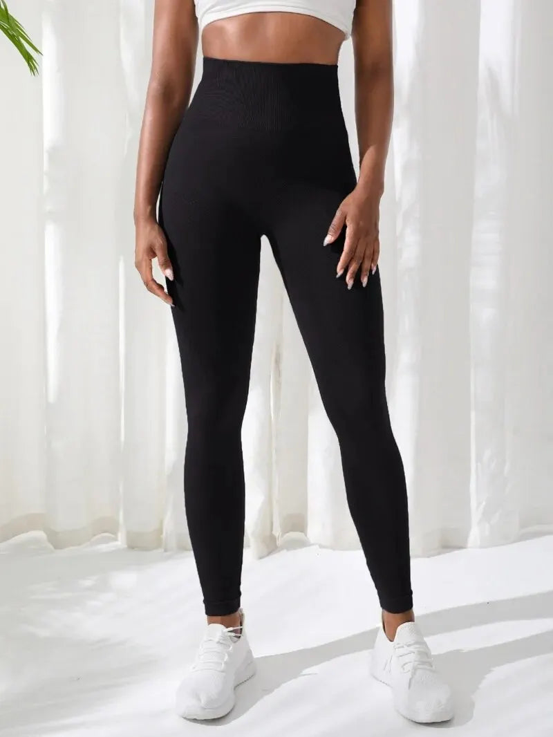 Women Pants Gym Yoga Seamless Sports Clothes Stretchy High Waist Athletic Exercise Fitness Leggings Secondary image