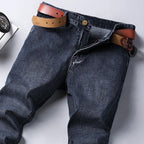 Wthinlee 8 Models Spring Autumn Business Jeans Men Casual Straight Stretch Fashion Classic Work Denim Trousers Brand Clothing