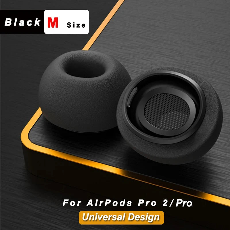 For Apple AirPods Pro 2 Ear Tips Memory Foam Tips Anti Slip Earbuds Ear Cushion Replacement Earphone Ear pads Small Medium Large