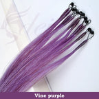 ADEIRS Color  8D Tip Hair Extensions 100% Real Human Hair Microbeads Extensions Color Purple Blue Pink Gray 18-20inch
