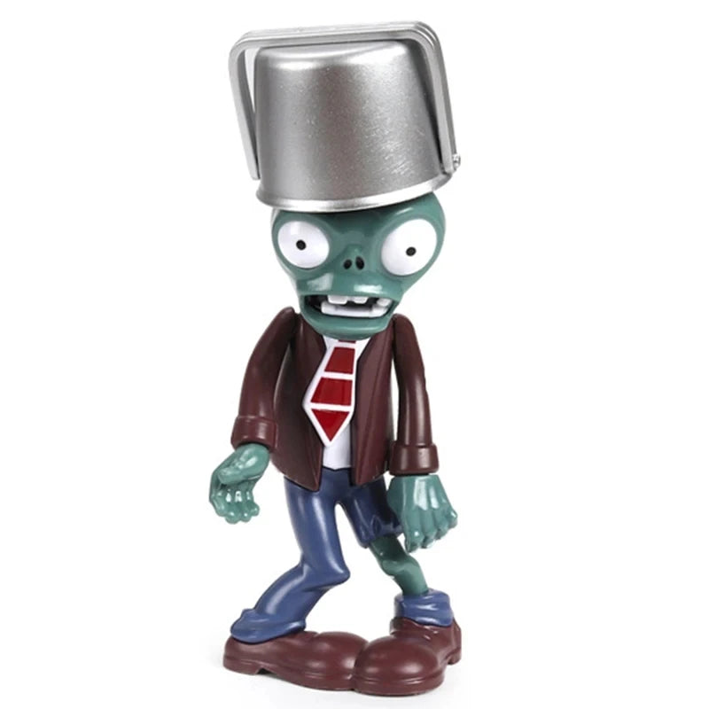 PLANTS VS ZOMBIES Crazy Dave Game Action Figure Roadblock Iron Bucket Grim Reaper Zombie Model Doll Kids Toys Children's Gifts