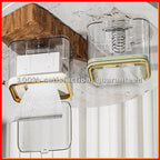 Wall-Mounted Wet Wipes Holder Wall Mounted Wet Wipes Dispenser Box with Capacity EasyOpen Spring Plate Multifunctional D-ABAM