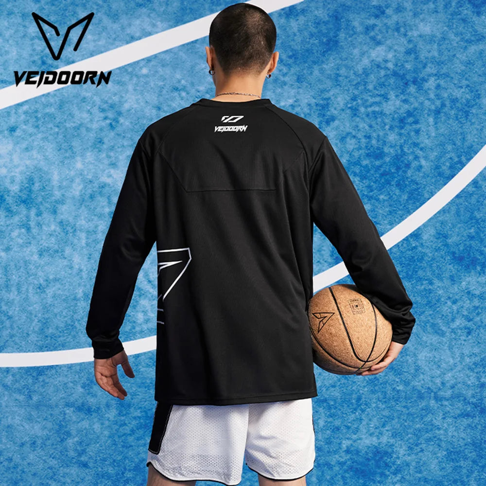 2025 Mens Quick Dry Workout T-Shirt Moisture Wicking Training Top Gym Fitness Long Sleeve Running Basketball Tee Athletic Wear