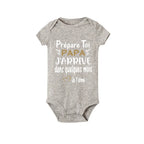 Prepare Yourself PAPA I'm Coming In A Few Month Announcement Pregnant Baby Bodysuit Boy Girl Toddler Jumpsuit Infant Shower Gift