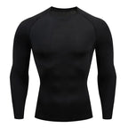 Compression Running Top Men Long Sleeve Shirt For Male Gym Clothing Quick Dry Sportswear Fitness Tee Training Workout Muscle Top