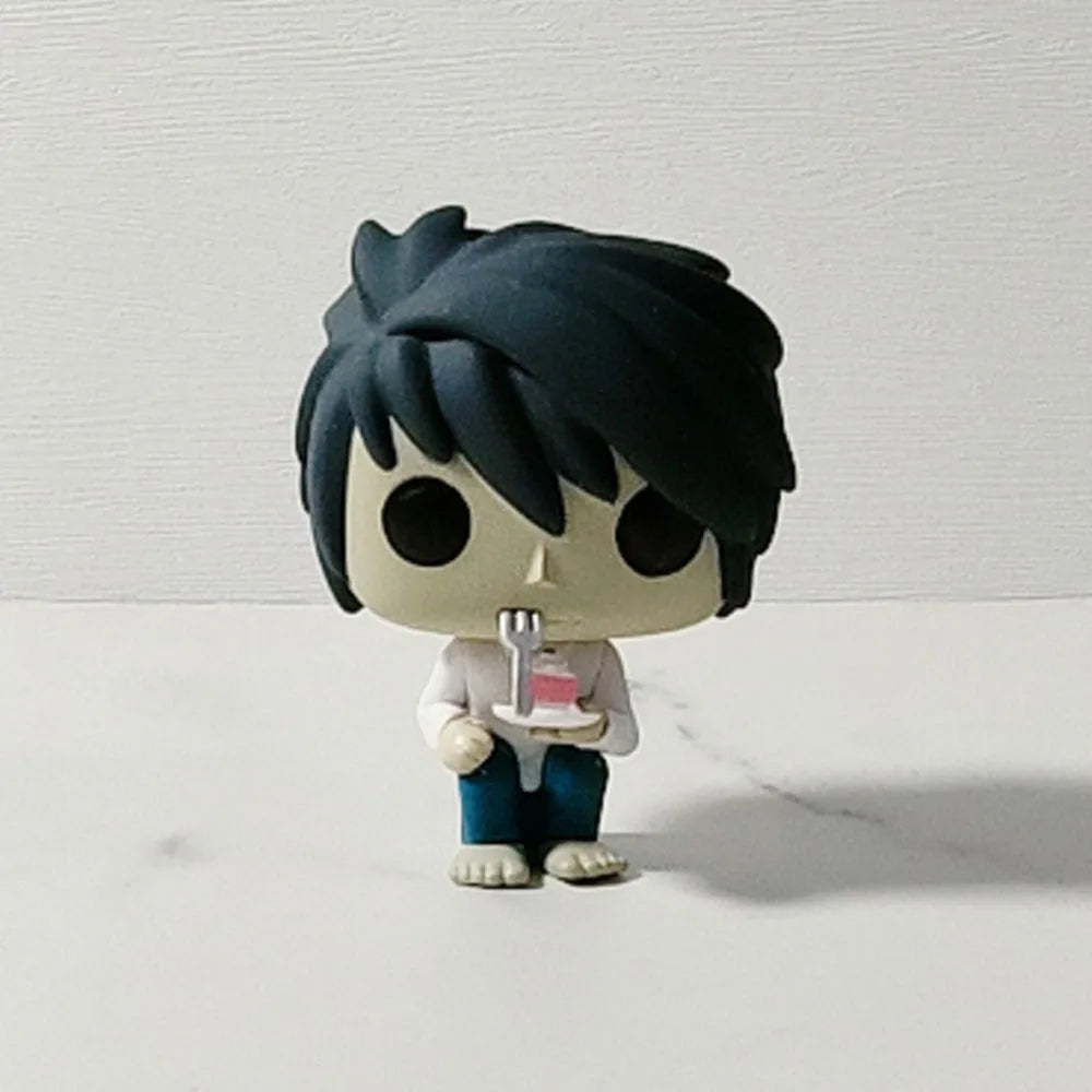 Animation Death Note funkos L (With Cake) #219 pops Action Figure Toys Collection Dolls Gifts for Children