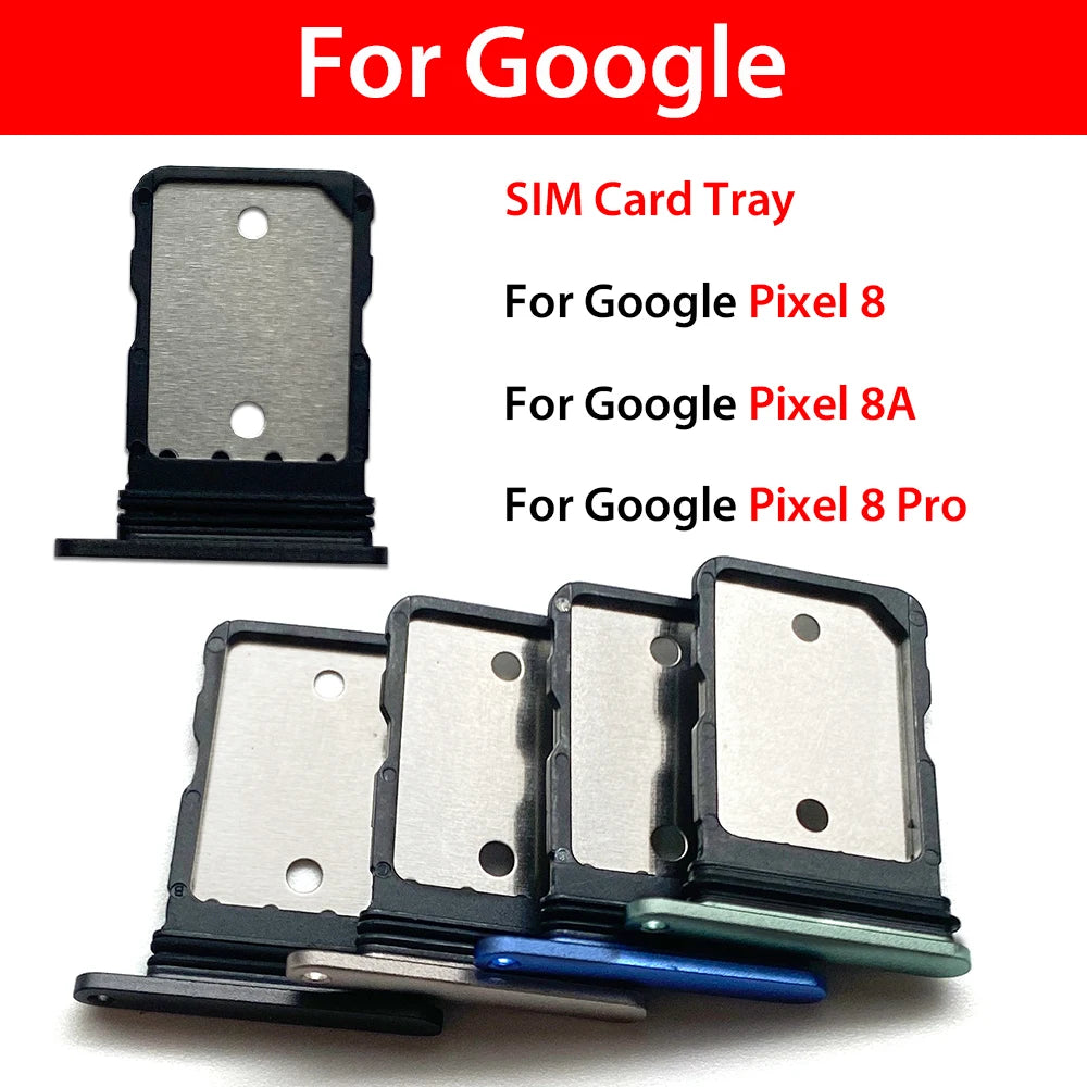SIM Card Tray Holder For Google Pixel 8 8A 8 Pro Sim Single Card Tray Holder Adapter Chip Drawer Socket Accessories Parts Main image