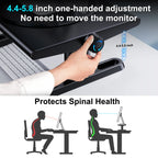 Oatsbasf Computer Monitor Stand Laptop TV Holder Monitor Shelf 360° Rotation Computer Desk Height Adjustment 50LB Load Bearing