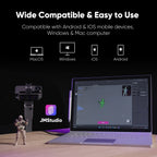 3DMakerpro Seal 3D Scanner, Blue Light Source, 0.01mm Accuracy, 0.05mm Resolution, 10fps Frame Rate, Visual Tracking, Anti-Shaking, 100x75mm Single Capture Range, 180-280mm Work Distance, 24-bit Color Scanning