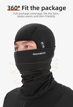 ROCKBROS Cycling Caps Full Face Mask Winter Breathable Windproof Fleece Bike Neck Cover Scarf Mask Skiing Motorcycle Bicycle Hat