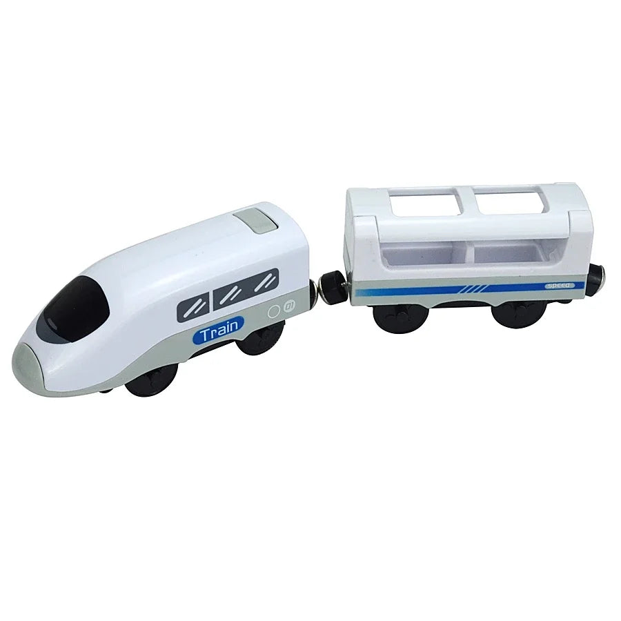 Locomotive Magnetic Car Electric Train Toys Fit All Brand Biro Wooden Diecast Slot Train Track Railway Educational Toys For Kids