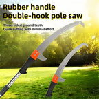 Extended double-hook aerial saw, multi-functional garden pruning saw, telescopic fruit tree pruning saw, garden pruning tool