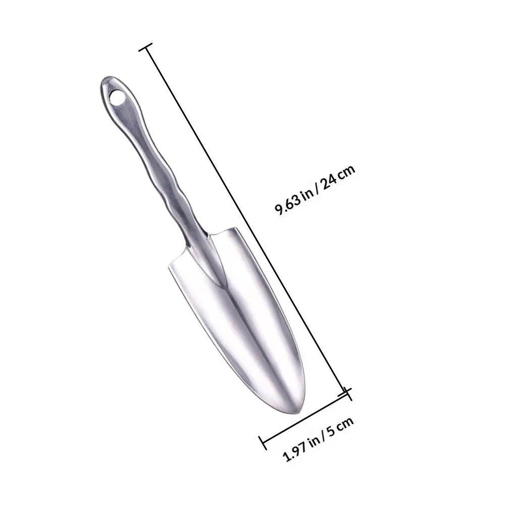 Multifunctional Gardening Shovel Aluminum Alloy Transplanting Tool for Soil Loosening Weeding Planting Bonsai Garden Spatula