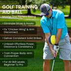 Golf Smart Ball Training Aid with Adjustable Lanyard, Portable Impact Swing Trainer,Posture Correction Aid with 3 Sizes S/M/L