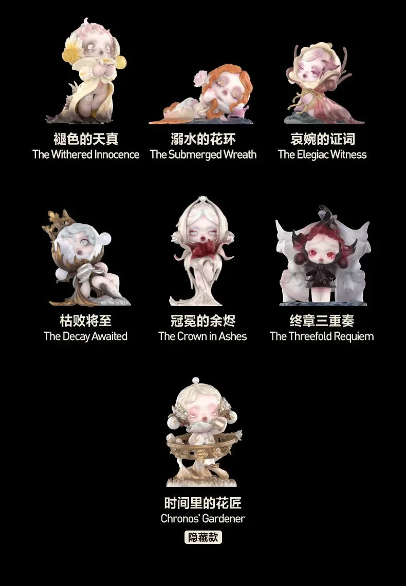 POP MART SKULLPANDA Petals In Four Acts Series Mystery Box Genuine Blind Box Guess Toys Bag Ornament Figurine Home Decor Desktop