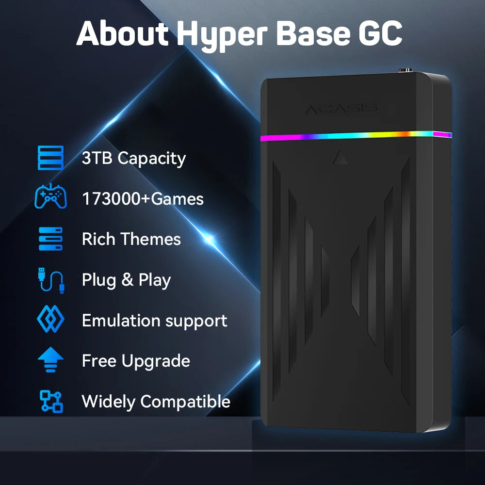 3TB Portable Gaming HDD LaunchBox/Retrobat/Playnite Retro Game Console with 17300+ AAA/3D/Retro Games for PS4/PS3/PS2/Switch/Wii Secondary image