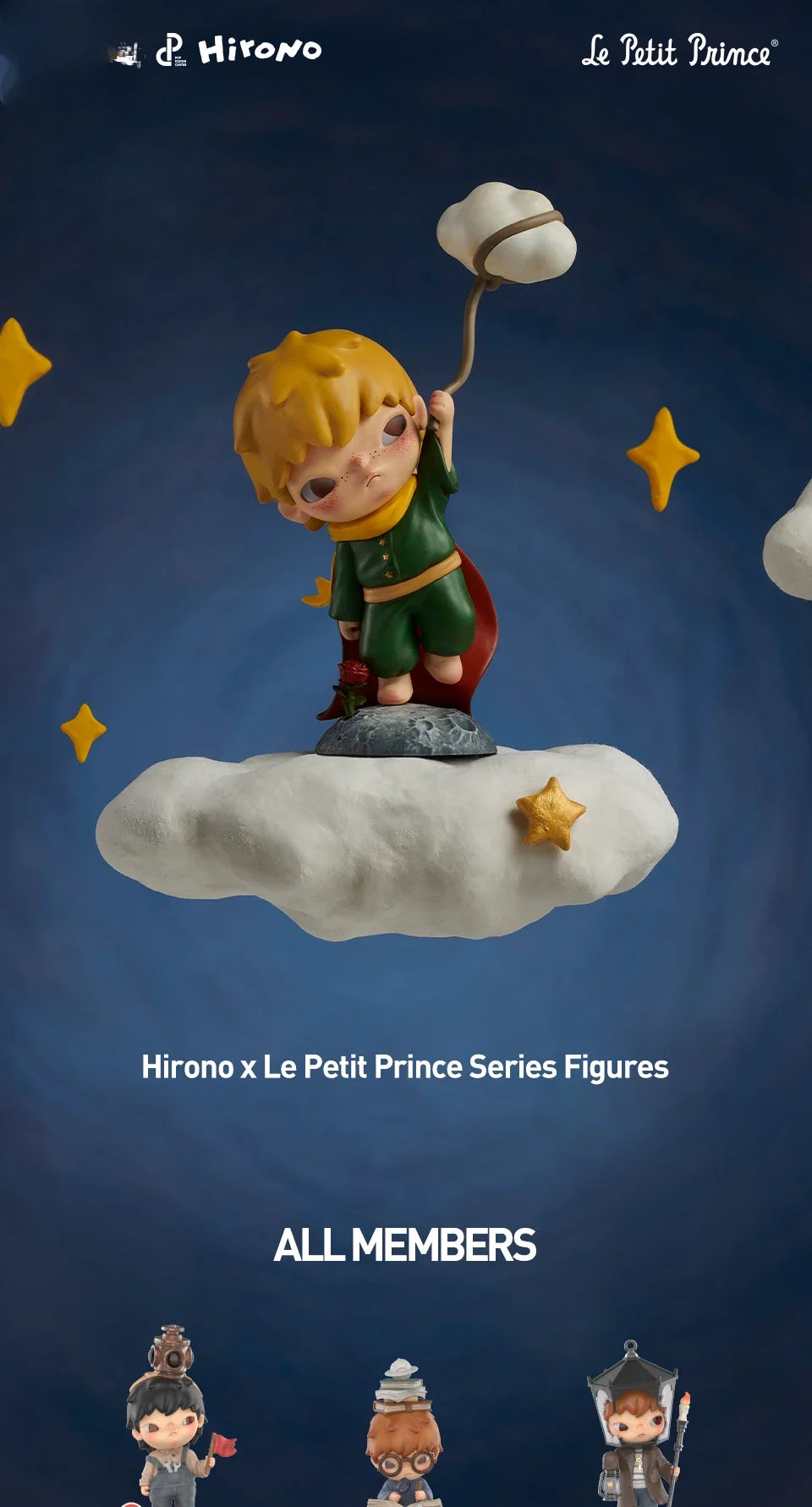 POP MART Hirono x Le Petit Prince Serie Blind Box Toys Mystery Box Mistery Caixa Action Figure Surprise Cute Model Birthday Gift