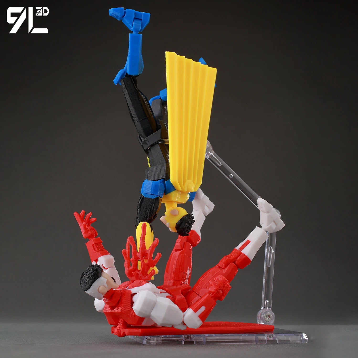 9L3D Superhero Team Invincible Boy Heroes Action Figure Lucky13 Dummy13 Multi-Colored T13 Multi-Jointed Collectible Toys Titan13