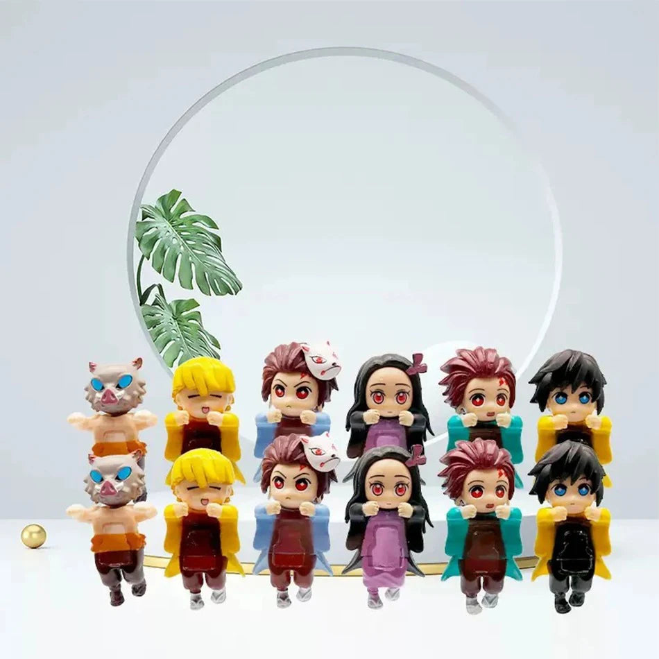 2025 Demon Slayer Hippers Blind Box Mini Action Figures Collectible Decoration Kids Toys Mystery Boxes Children Birthday Gifts