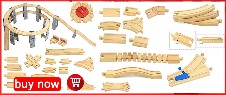 Locomotive Magnetic Car Electric Train Toys Fit All Brand Biro Wooden Diecast Slot Train Track Railway Educational Toys For Kids