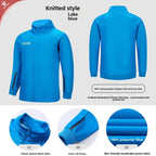 Kelme Children's Sports Jacket Autumn And Winter Knitted Jacket Outdoor Windproof Running Training Suit