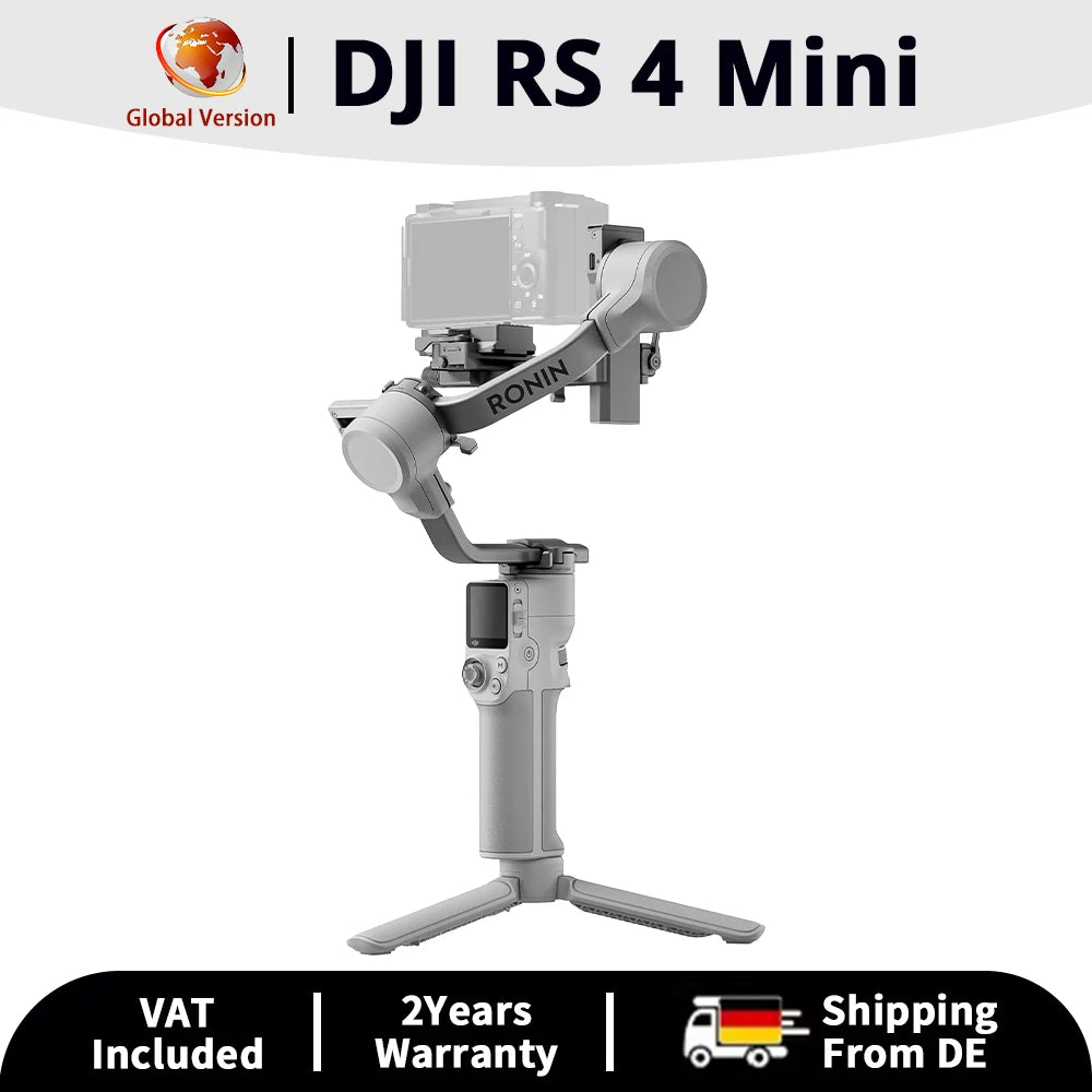 DJI RS 4 Mini Handheld Gimbal Stabilizer For Sony A7/ ZV Camera And Smartphones Intelligent Tracking