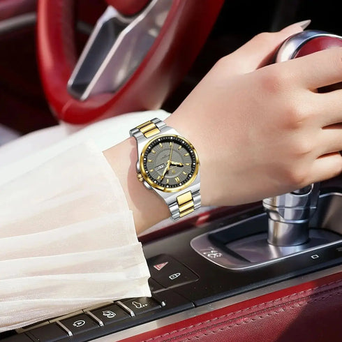 POEDAGAR Fashion Ladies Watch Top Elegant Week Date Woman Clock Quartz Stainless Steel Luminous Waterproof Women's Watches Reloj