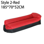 Outdoor Portable Inflatable Sofa Beach Lazy Air Sofa Folding Sleeping Bag Oxford Cloth Camping Furniture 190x70cm